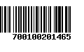 Código de Barras 700100201465