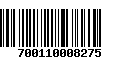 Código de Barras 700110008275