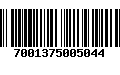 Código de Barras 7001375005044