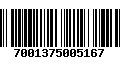 Código de Barras 7001375005167