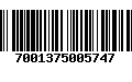 Código de Barras 7001375005747