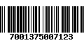 Código de Barras 7001375007123