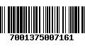 Código de Barras 7001375007161