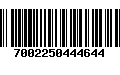 Código de Barras 7002250444644