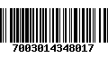 Código de Barras 7003014348017