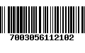 Código de Barras 7003056112102