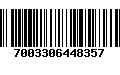 Código de Barras 7003306448357