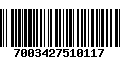 Código de Barras 7003427510117