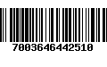 Código de Barras 7003646442510