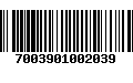 Código de Barras 7003901002039