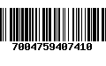 Código de Barras 7004759407410