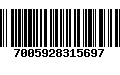 Código de Barras 7005928315697