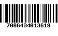 Código de Barras 7006434013619