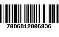 Código de Barras 7006812006936