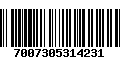 Código de Barras 7007305314231