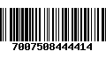 Código de Barras 7007508444414