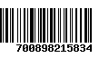 Código de Barras 700898215834