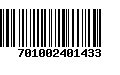 Código de Barras 701002401433