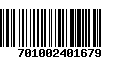 Código de Barras 701002401679