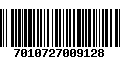 Código de Barras 7010727009128