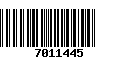 Código de Barras 7011445