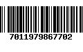 Código de Barras 7011979867702