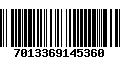 Código de Barras 7013369145360