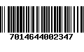 Código de Barras 7014644002347