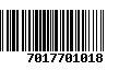 Código de Barras 7017701018