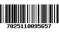 Código de Barras 7025110095657