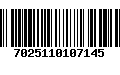 Código de Barras 7025110107145