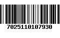 Código de Barras 7025110107930