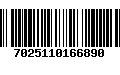 Código de Barras 7025110166890