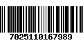 Código de Barras 7025110167989