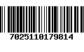 Código de Barras 7025110179814