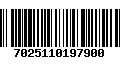 Código de Barras 7025110197900