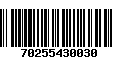 Código de Barras 70255430030
