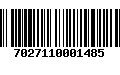 Código de Barras 7027110001485