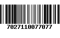 Código de Barras 7027110077077