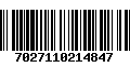 Código de Barras 7027110214847