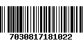 Código de Barras 7030817181022