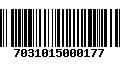 Código de Barras 7031015000177