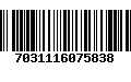 Código de Barras 7031116075838