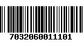 Código de Barras 7032060011101