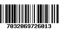 Código de Barras 7032069726013