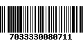 Código de Barras 7033330080711