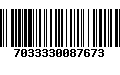 Código de Barras 7033330087673