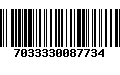 Código de Barras 7033330087734