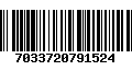 Código de Barras 7033720791524