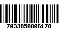 Código de Barras 7033850006178